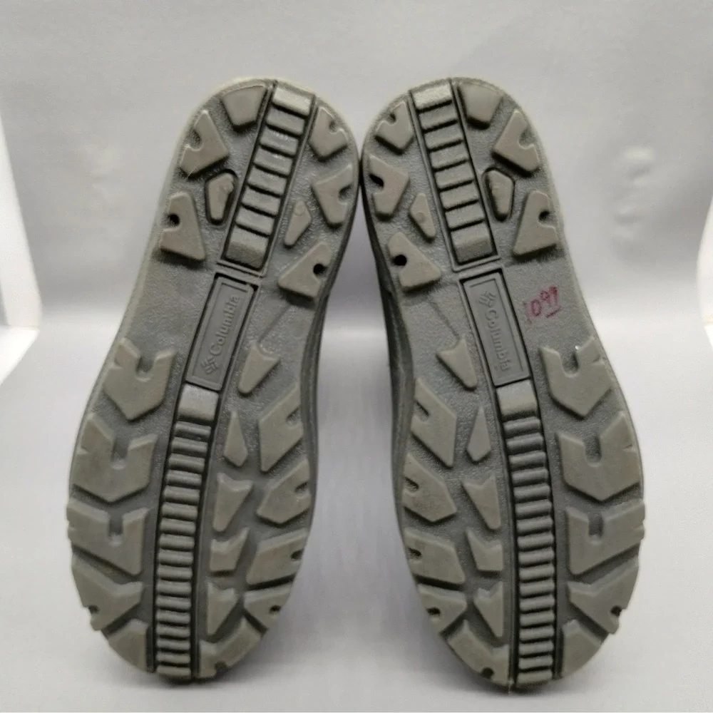 Columbia Powderbug Plus II Kids Snow Boot Gray Camo Waterproof BY1327-033 Size 6
